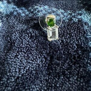 New Chrome Diopside And Topaz Earrings